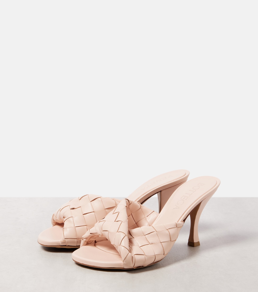 Blink 80 Intrecciato leather mules | Bottega Veneta