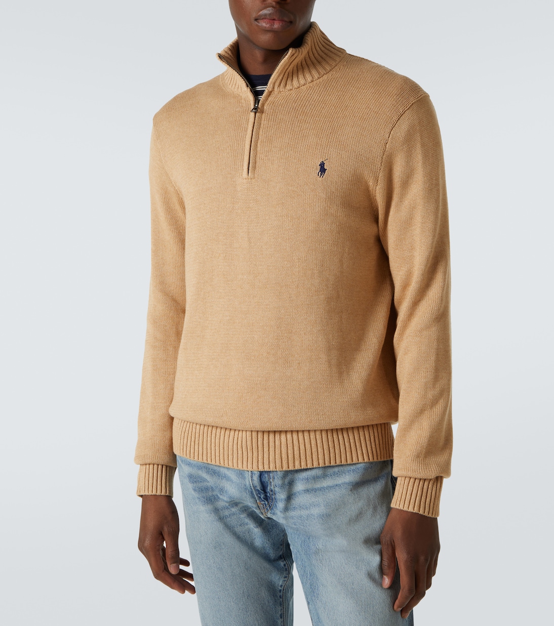 코튼 하프 집업 스웨터 | Polo Ralph Lauren