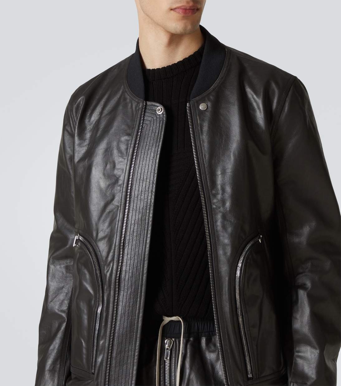 Bomberjacke Bauhaus Flight aus Leder | Rick Owens