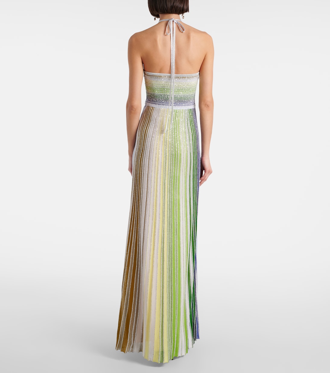 Robe longue rayée en lamé | Missoni