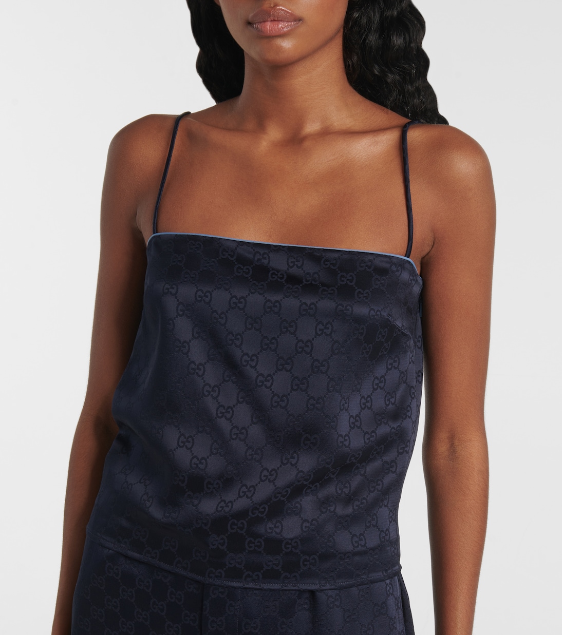 Camisole in raso GG | Gucci