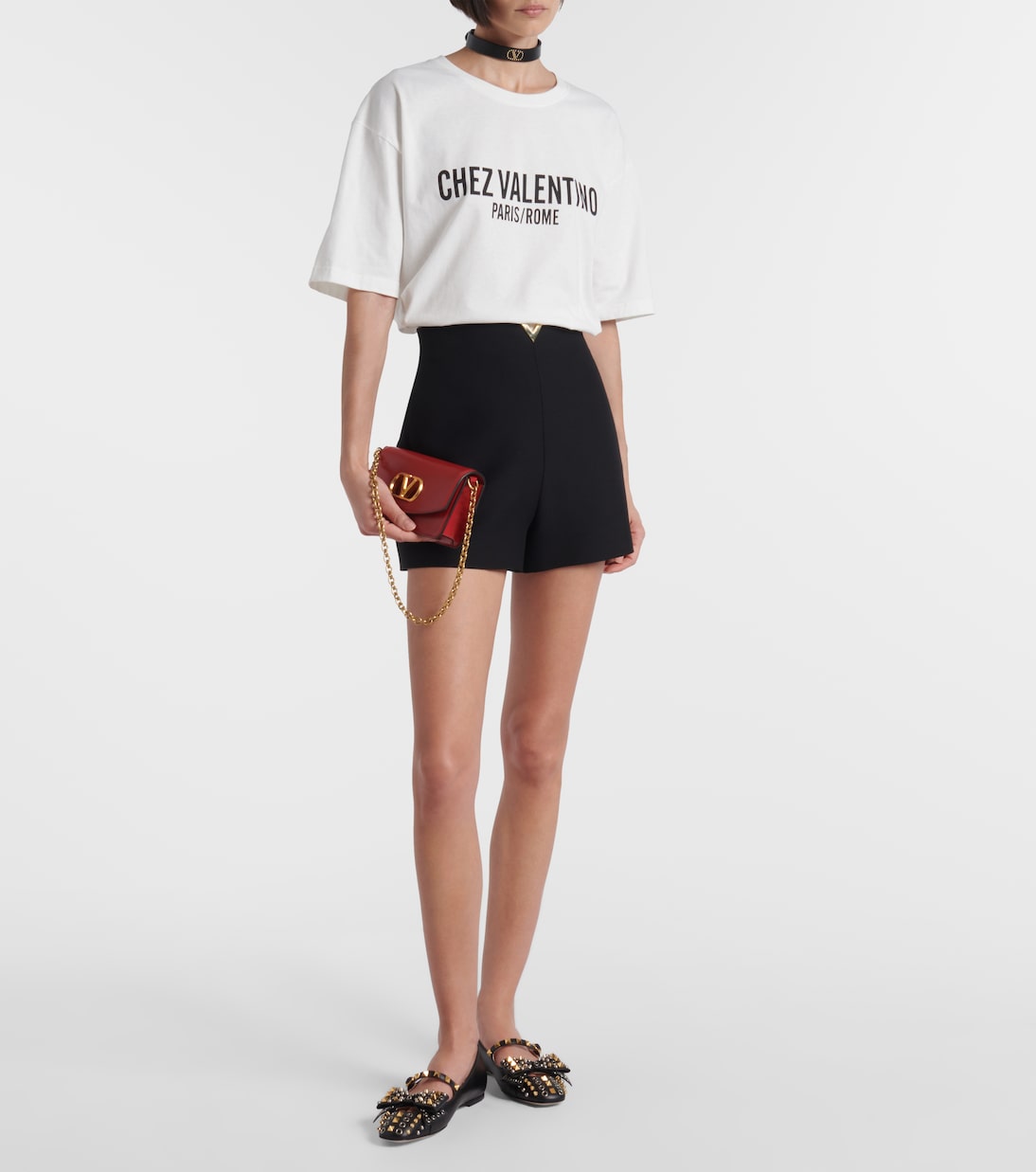 Camiseta en jersey de algodón | Valentino