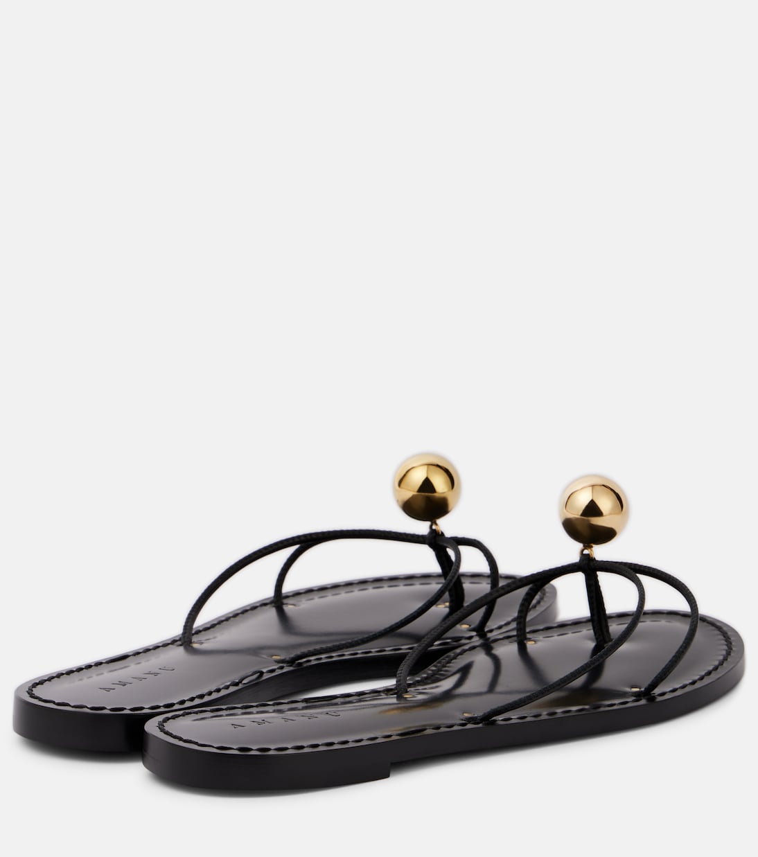 Mules Malawi en cuir à ornements | Amanu