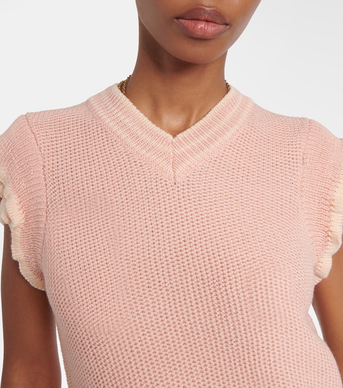 Top in lana con volant | Chloé