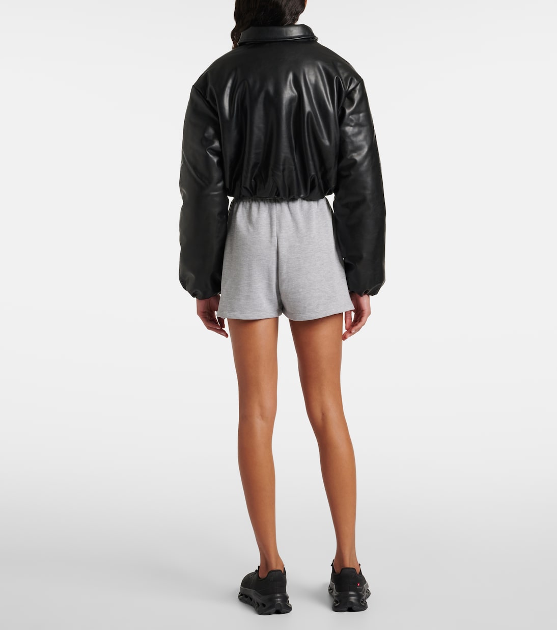 Premier faux leather bomber jacket | Alo Yoga