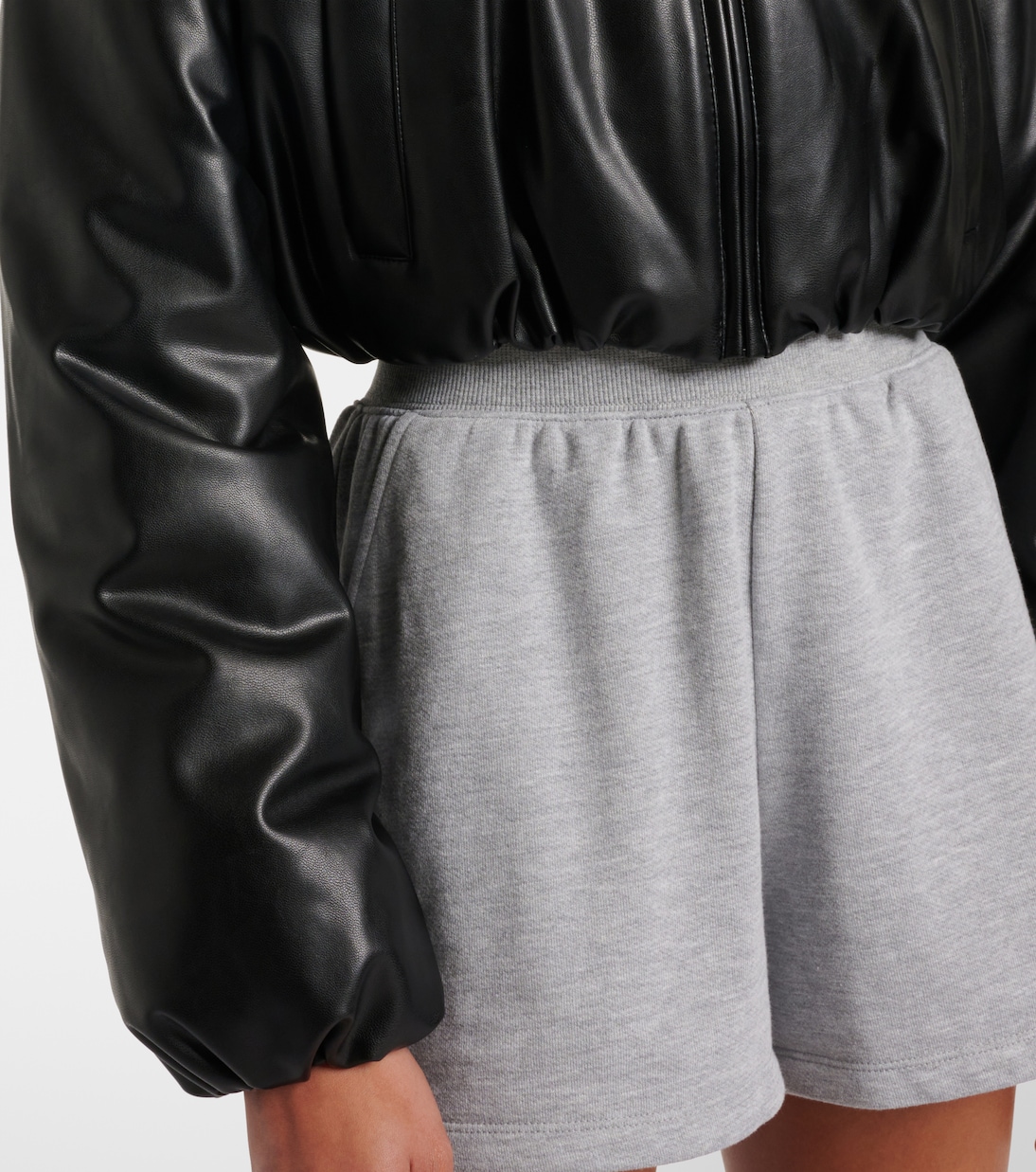 Premier faux leather bomber jacket | Alo Yoga