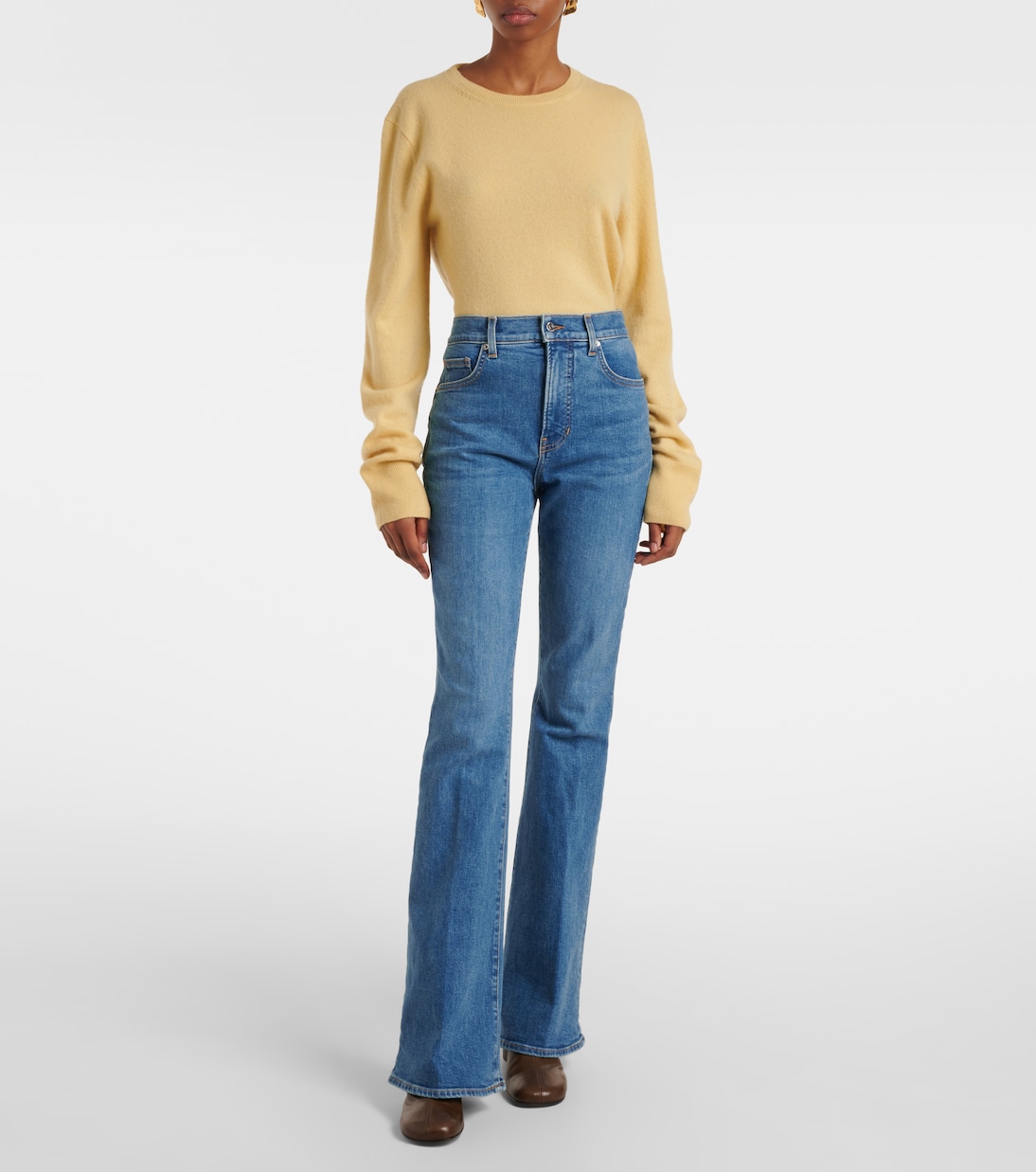 High-Rise Flared Jeans Beverly | Veronica Beard