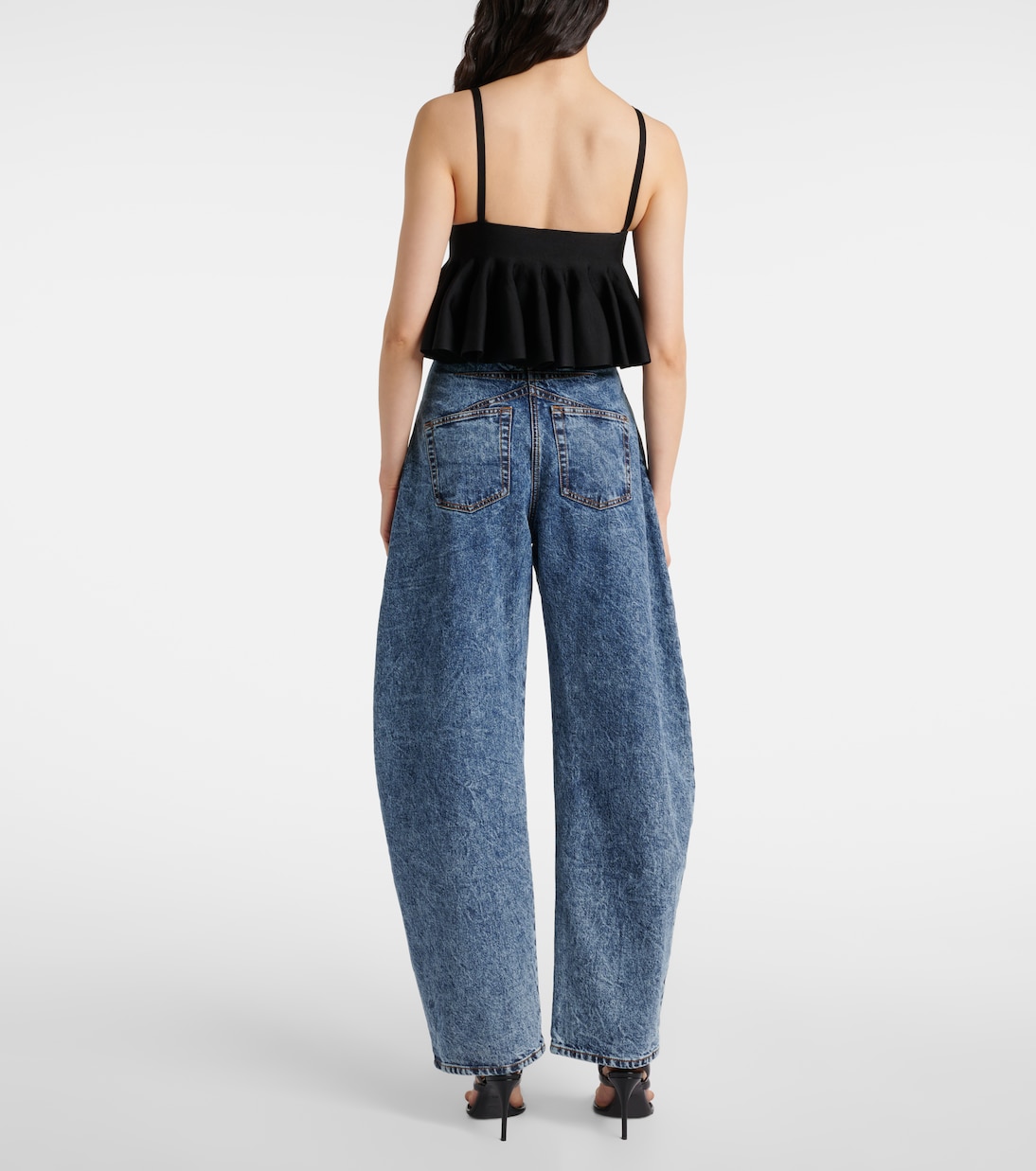 Jean barrel à taille haute | Alaïa