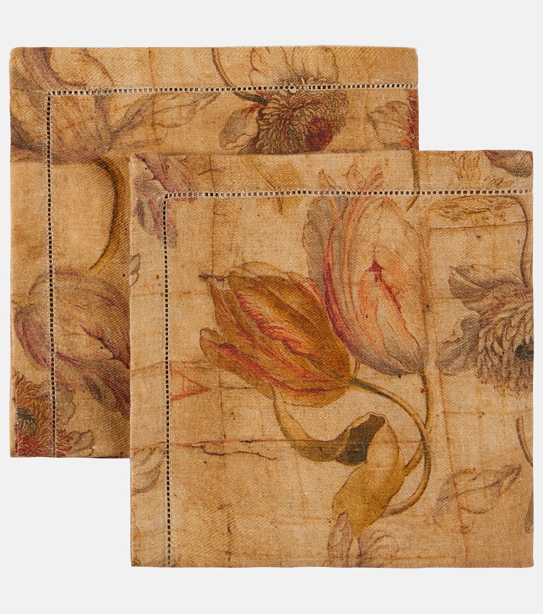 Otus set of 2 printed linen napkins | The House of Lyria
