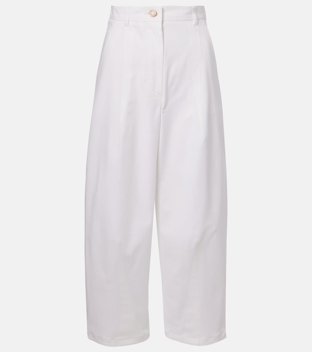Pantaloni Mina a gamba larga in misto cotone | Max Mara