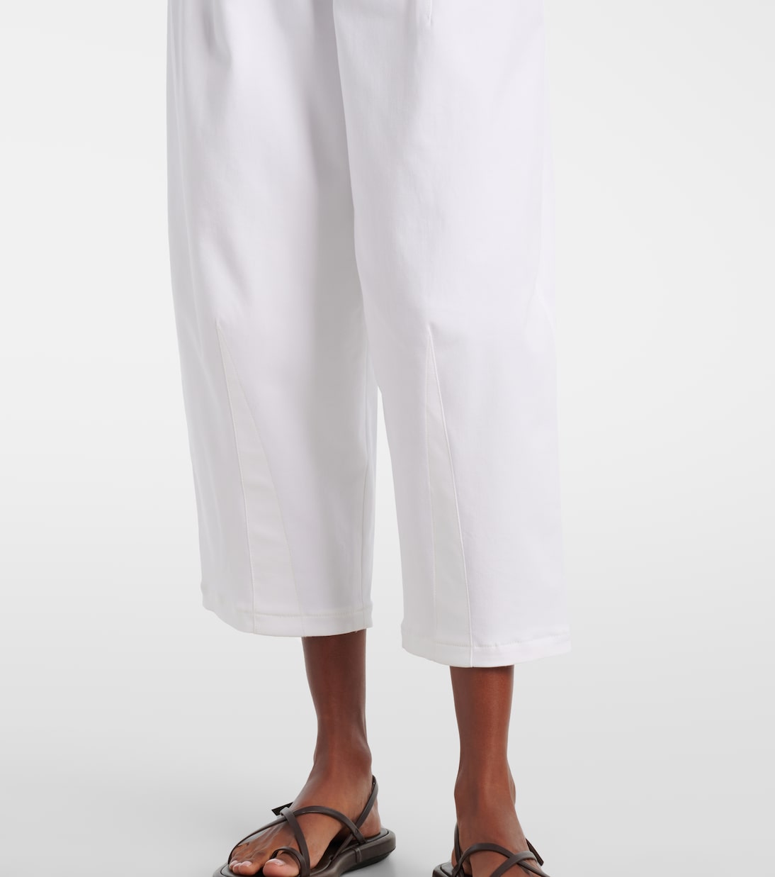 Pantaloni Mina a gamba larga in misto cotone | Max Mara