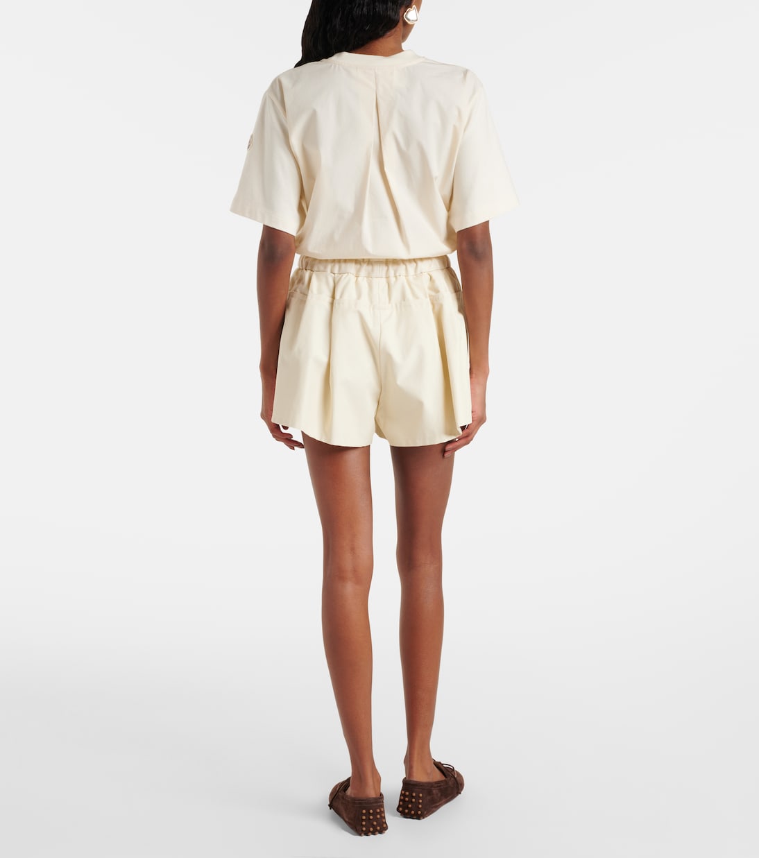 Shorts in twill di misto cotone | Moncler