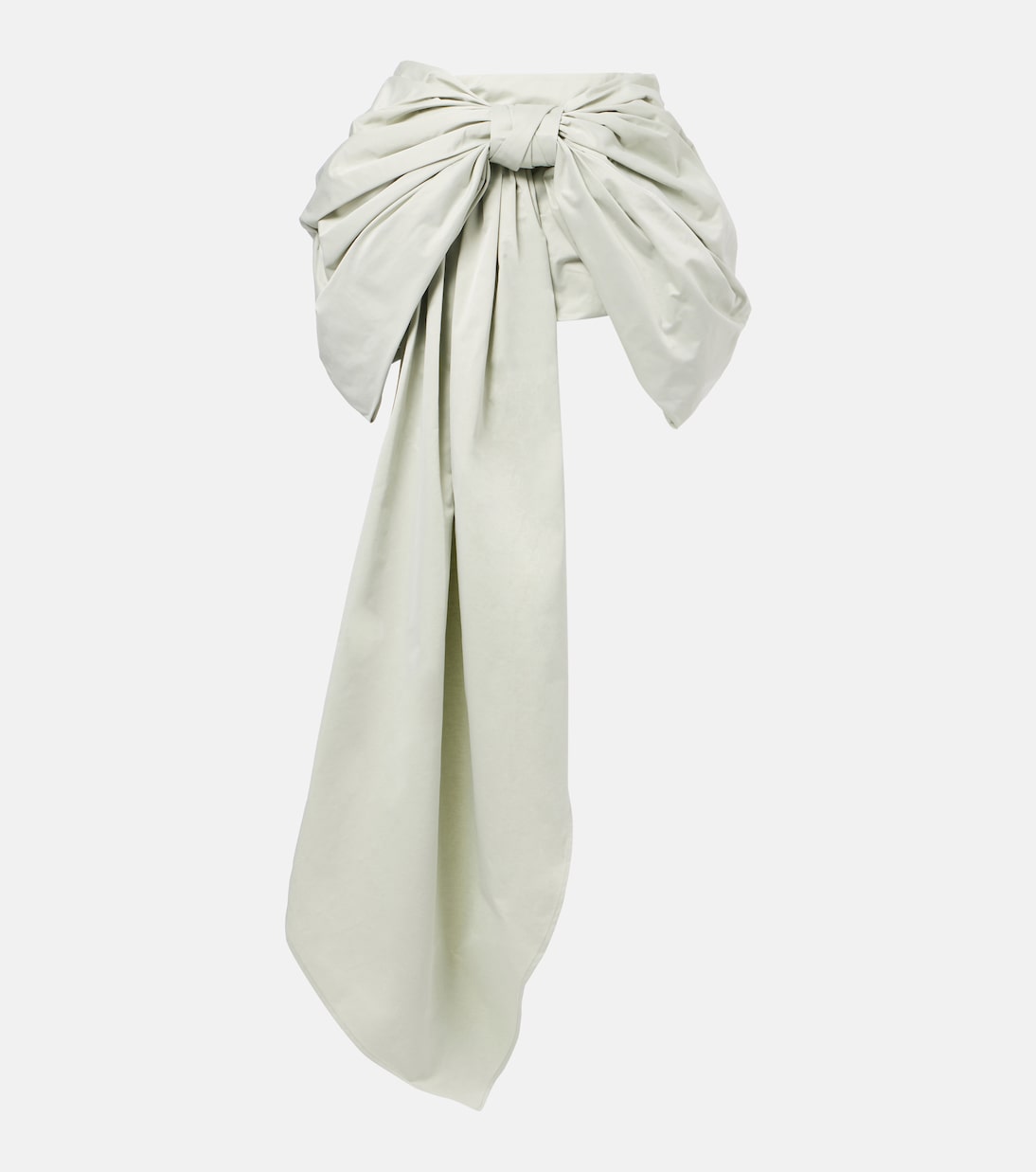 Falda corta drapeada con lazo | Acne Studios