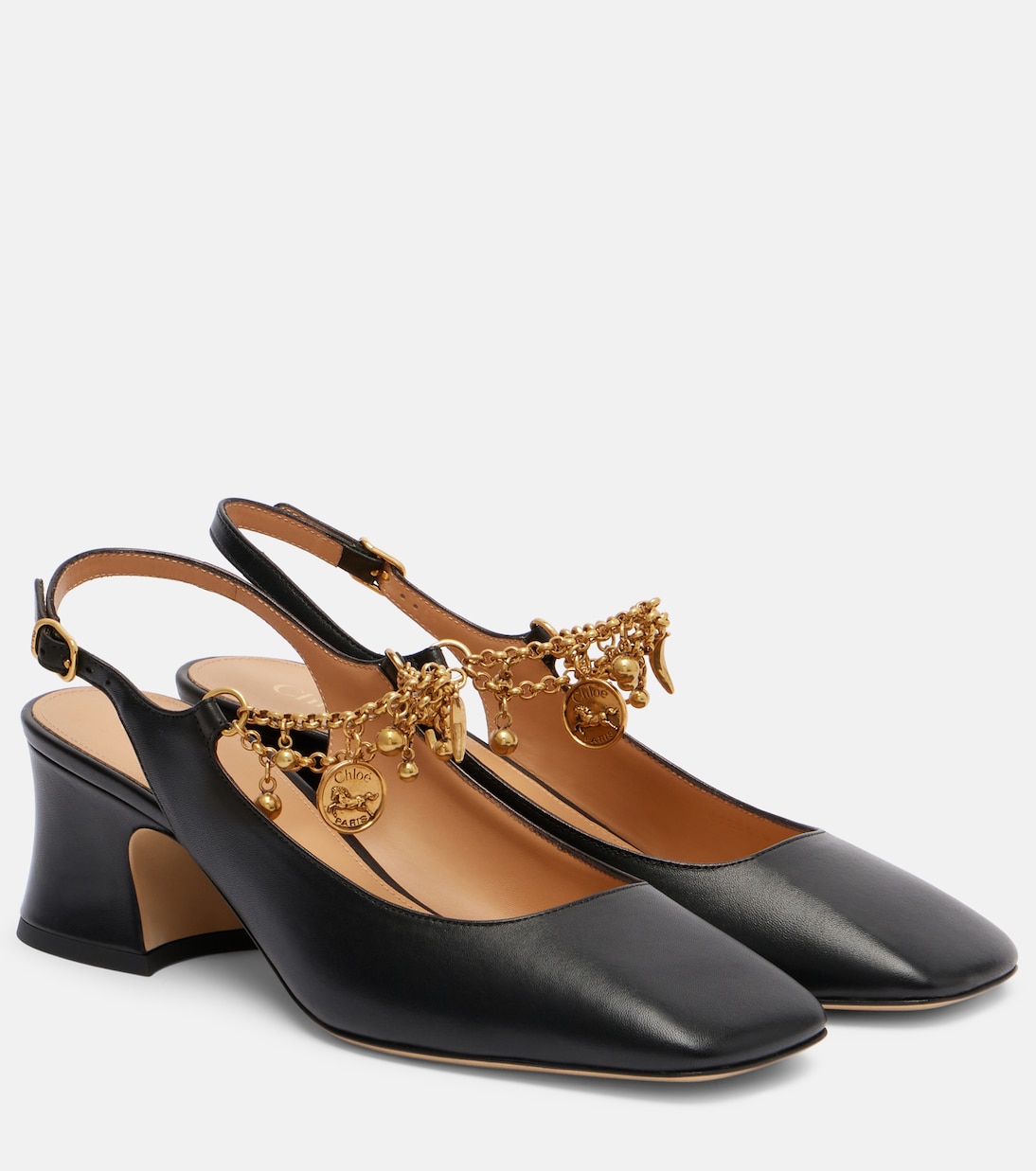 Pumps slingback Chloé Charms 55 in pelle | Chloé