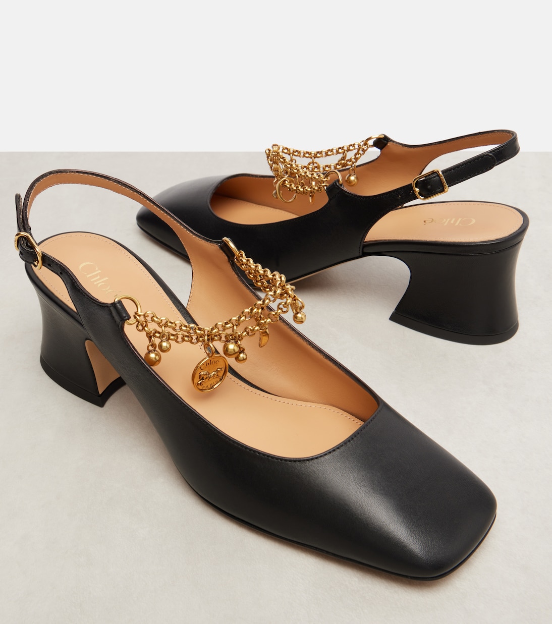 Pumps slingback Chloé Charms 55 in pelle | Chloé
