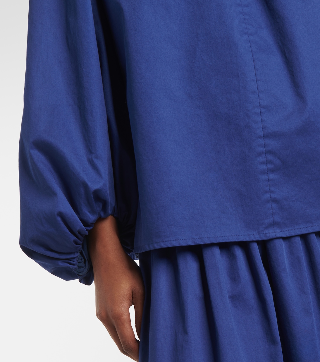 Puff-sleeve cotton blouse | Joseph