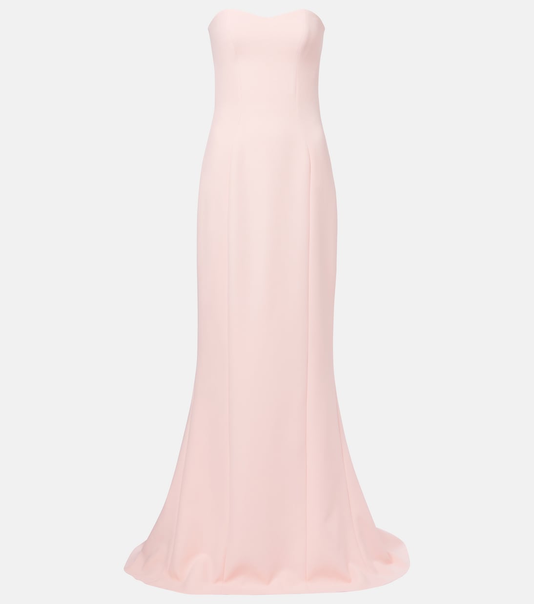 Trumpet crêpe gown | Safiyaa