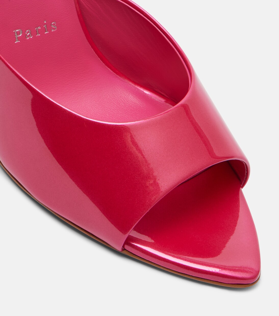 Mules Miss Z 100 en cuir verni | Christian Louboutin