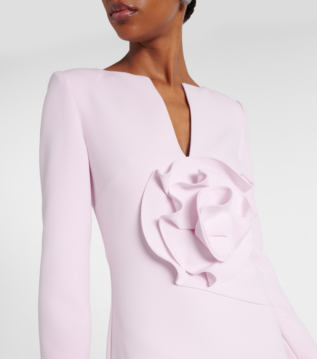 Floral-appliqué gathered gown  | Roland Mouret