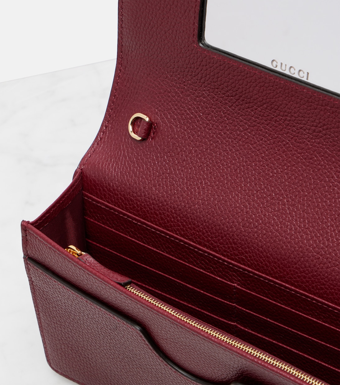 Portafoglio GG Marmont Petite con catena | Gucci