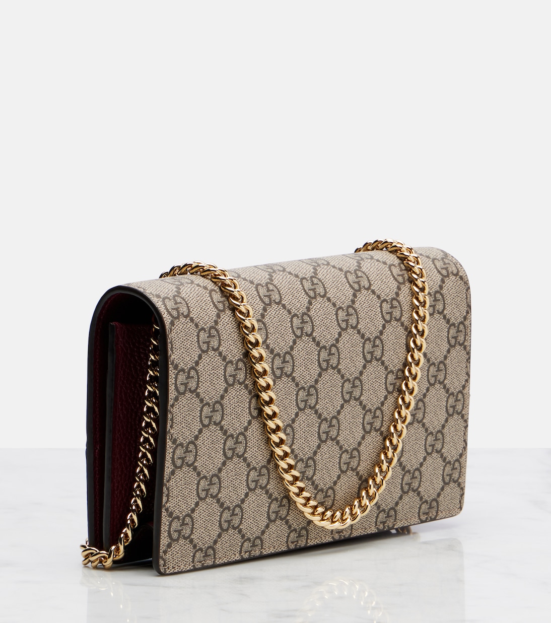Portafoglio GG Marmont Petite con catena | Gucci