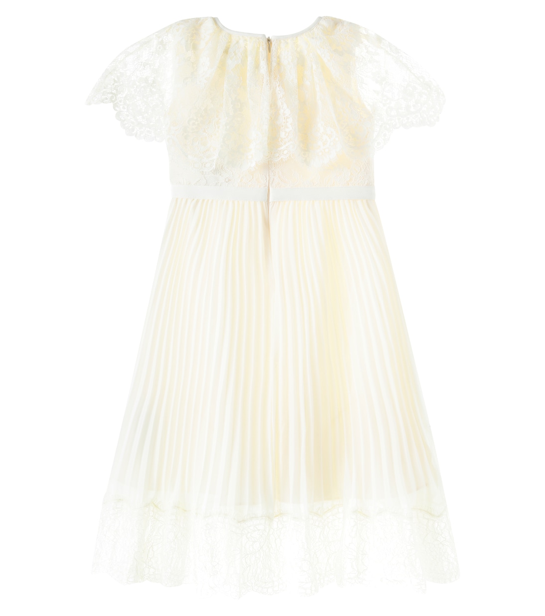 Caped chiffon and lace dress | Self-Portrait Kids