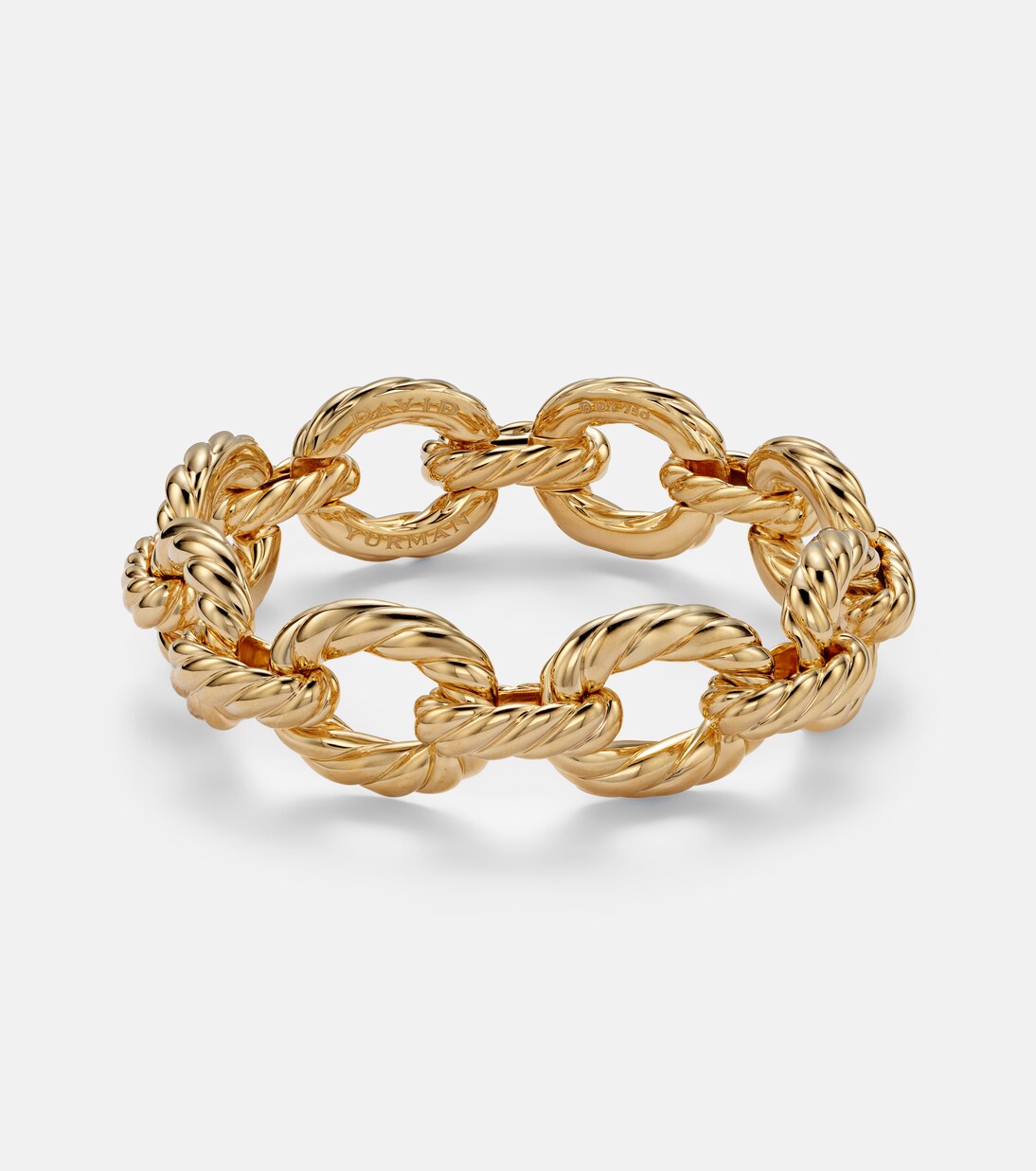 Sculpted Cable 18kt gold bracelet | David Yurman