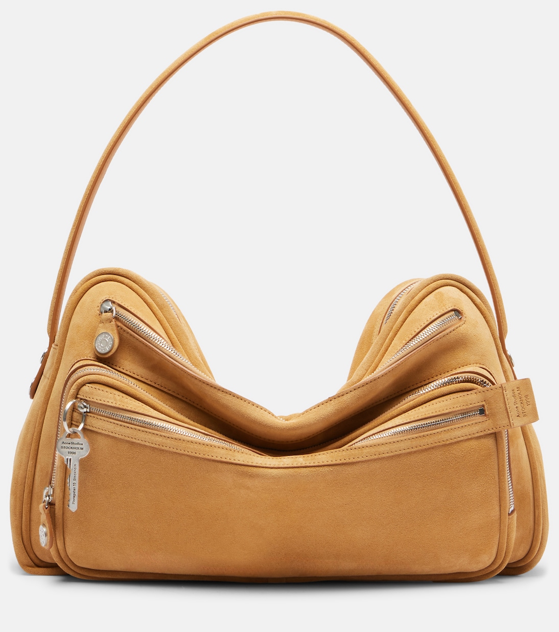 Schultertasche Cameron Medium aus Veloursleder | Acne Studios