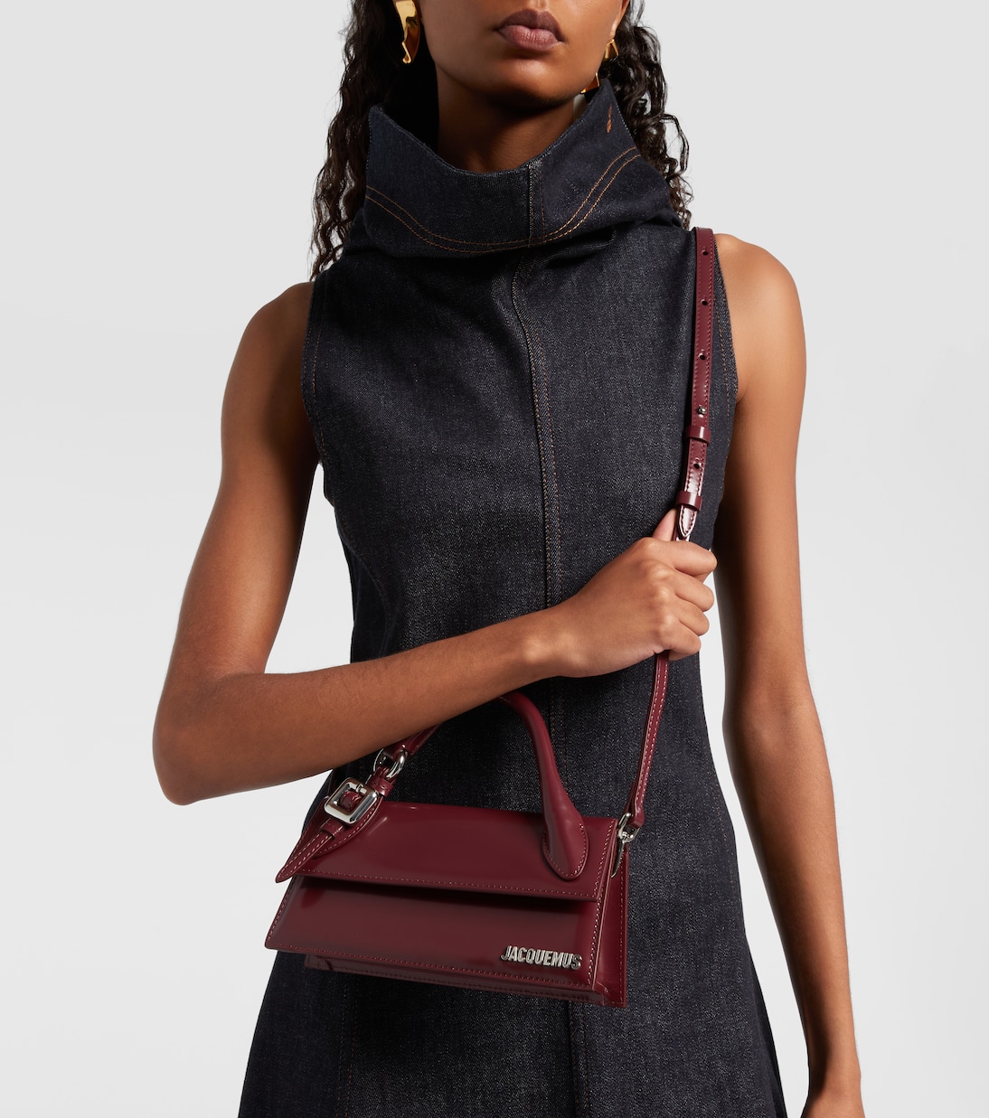 Chiquito Long leather tote bag | Jacquemus