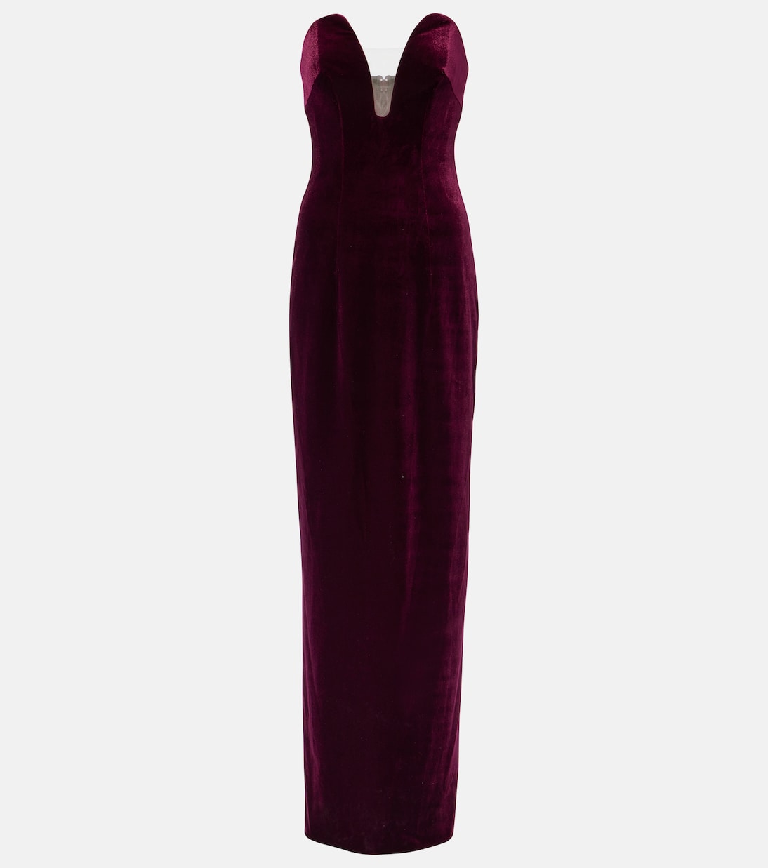 Vestido de fiesta de terciopelo | Monique Lhuillier