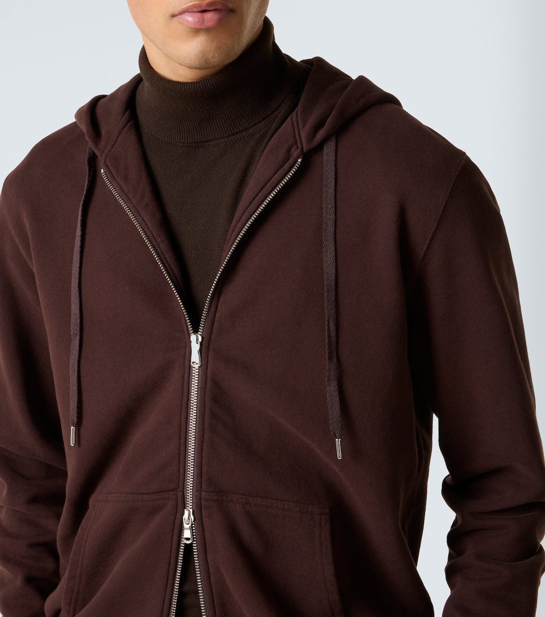Loopback cotton hoodie | Sunspel