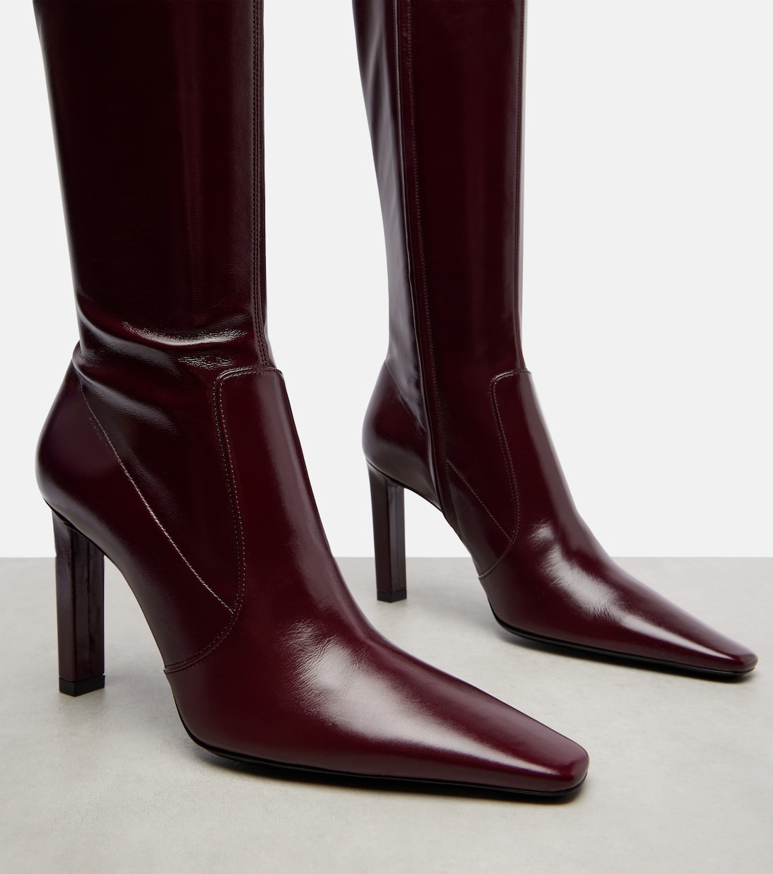 Botas altas Francoise 95 de piel | Saint Laurent