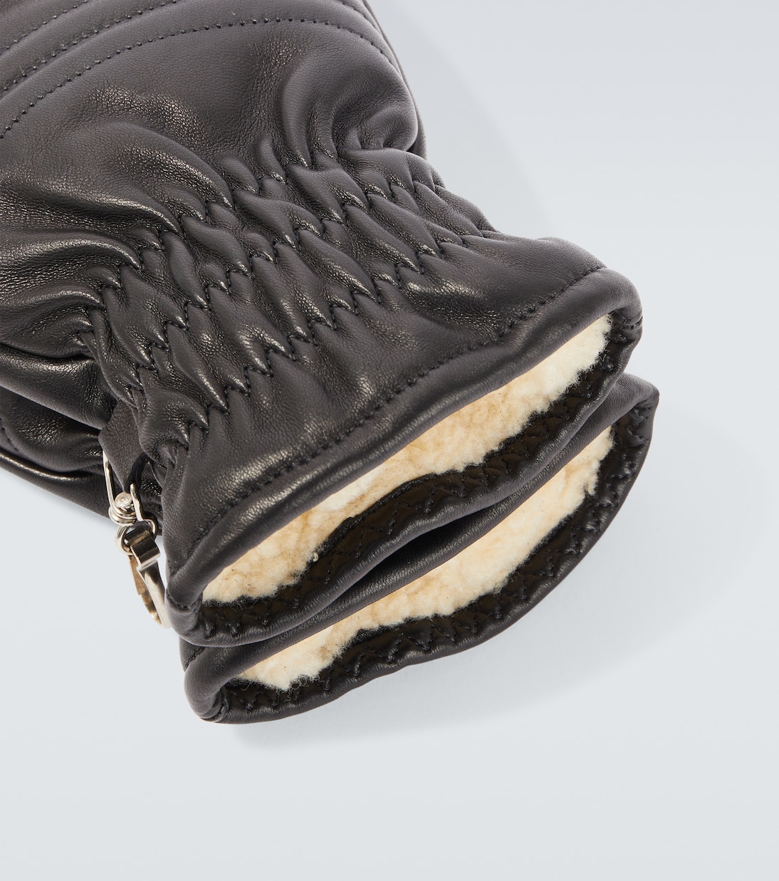 Moufles Spheric en cuir et shearling | Our Legacy