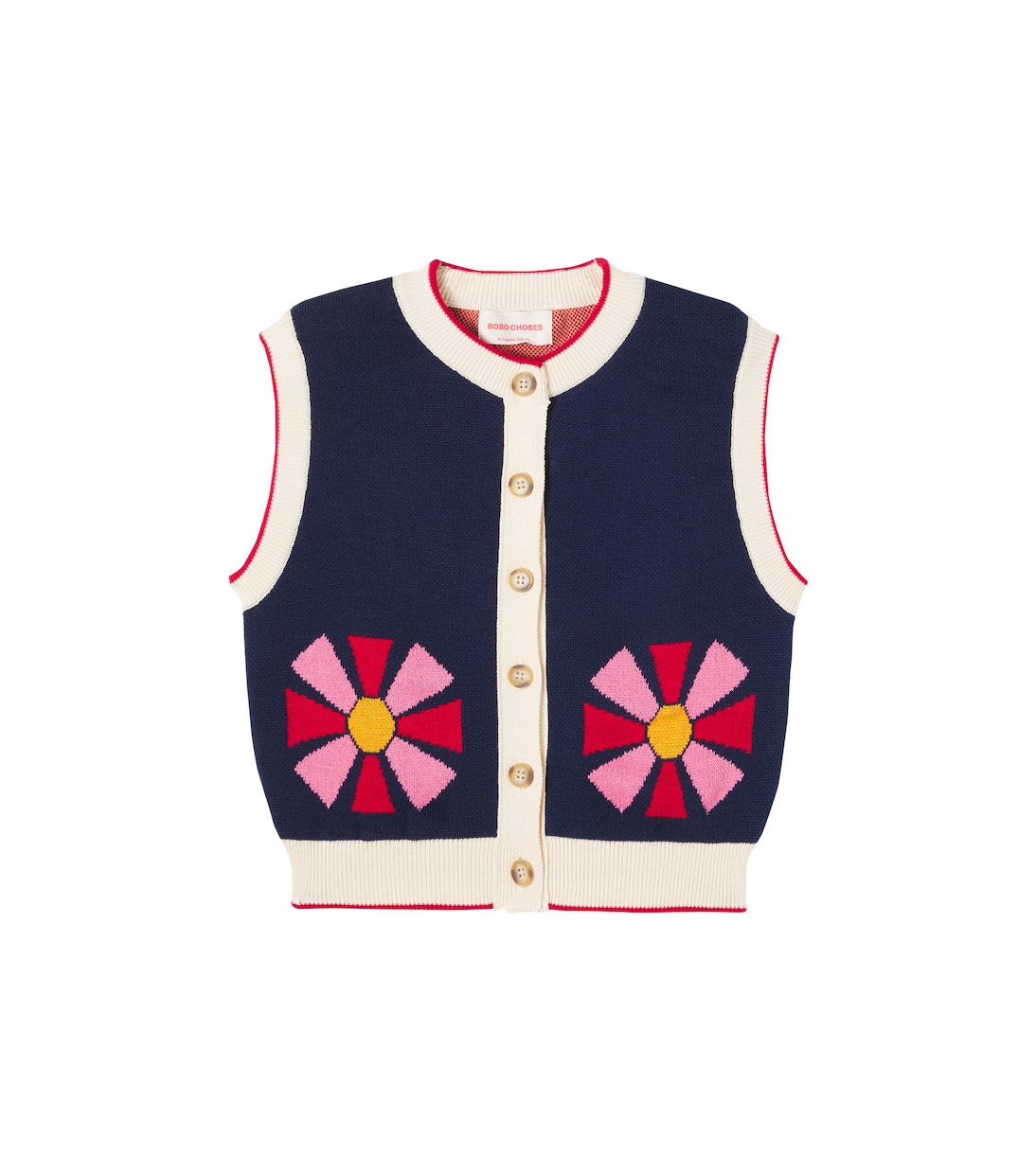 Kaleidoscope cotton vest  | Bobo Choses