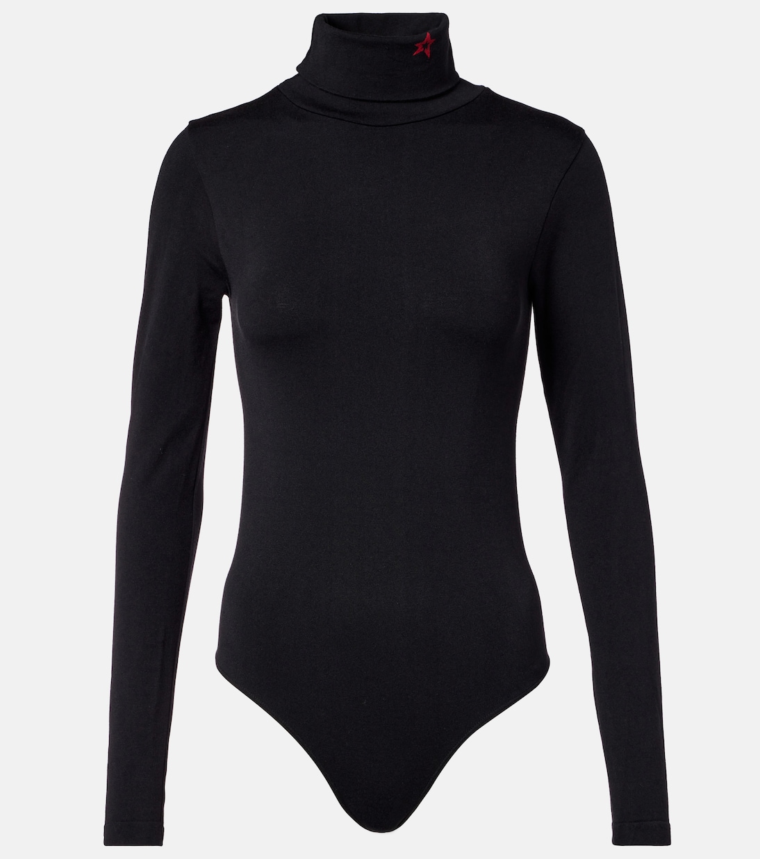 Turtleneck wool-blend jersey bodysuit | Perfect Moment