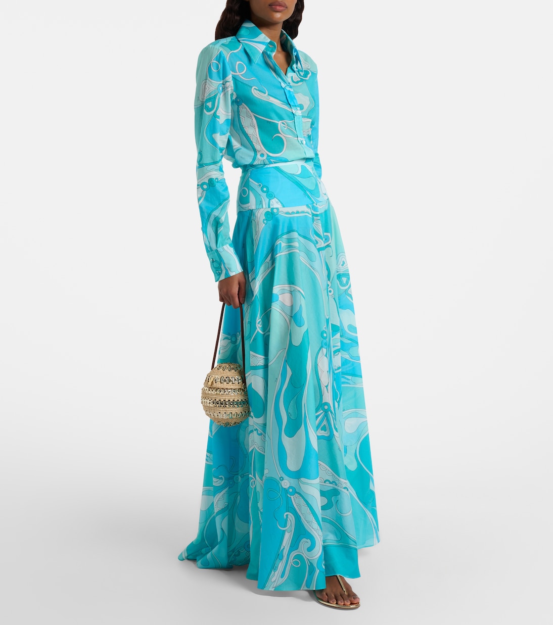 Orchidee cotton shirt | Pucci