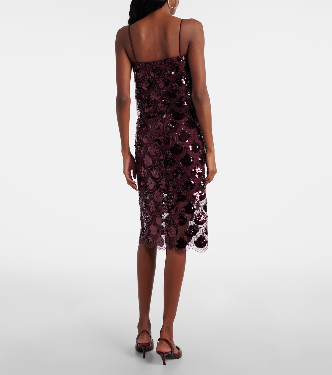 Embellished mesh midi skirt | Rotate