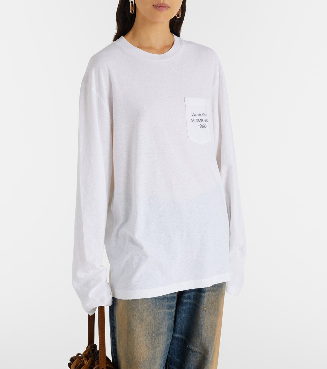 Edden oversized cotton-blend T-shirt | Acne Studios