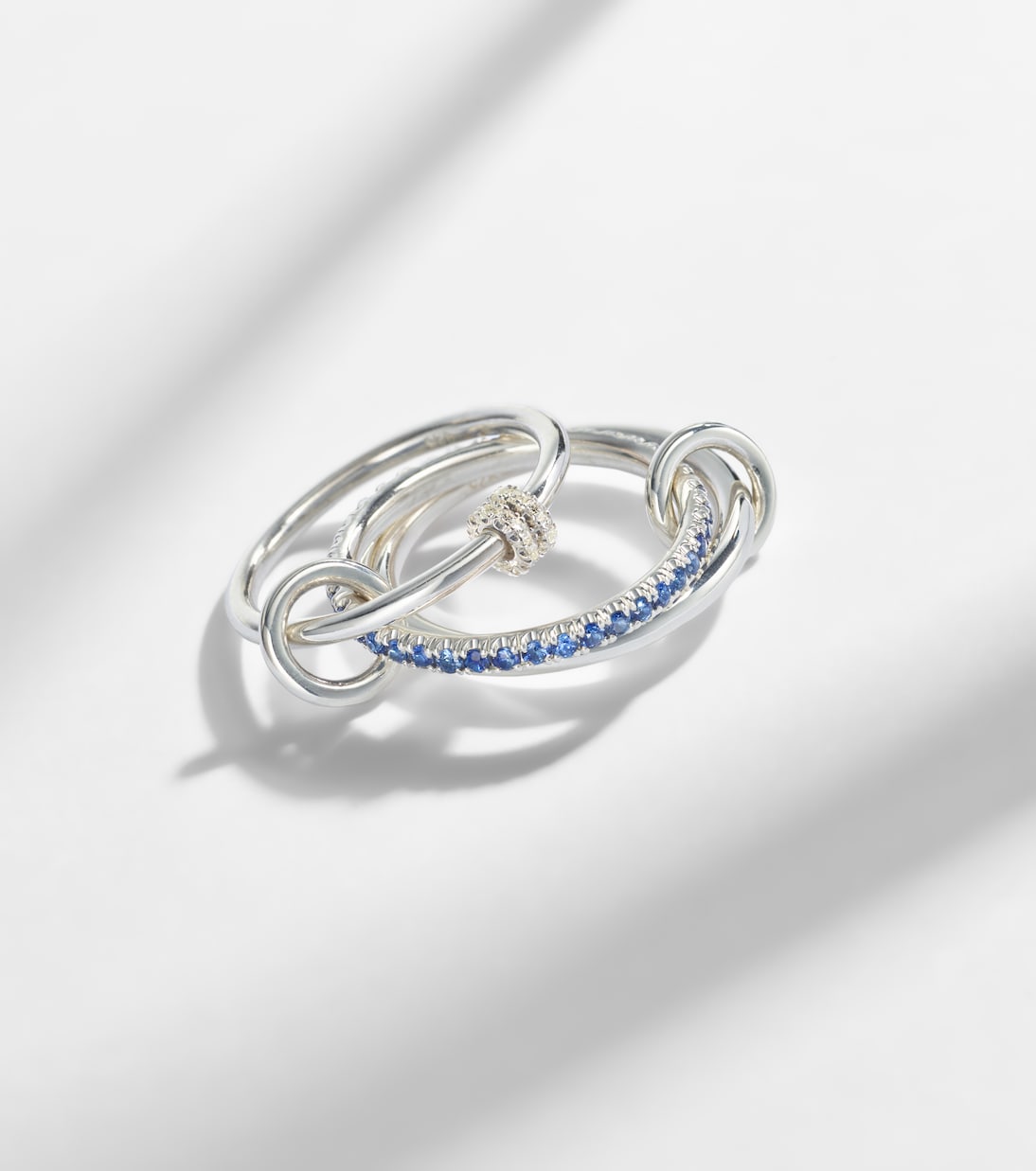 Raneth sterling silver ring with sapphires and diamonds | Spinelli Kilcollin