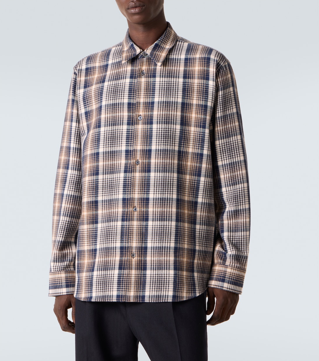 x Aaron Levine View checked cotton shirt | Studio Nicholson
