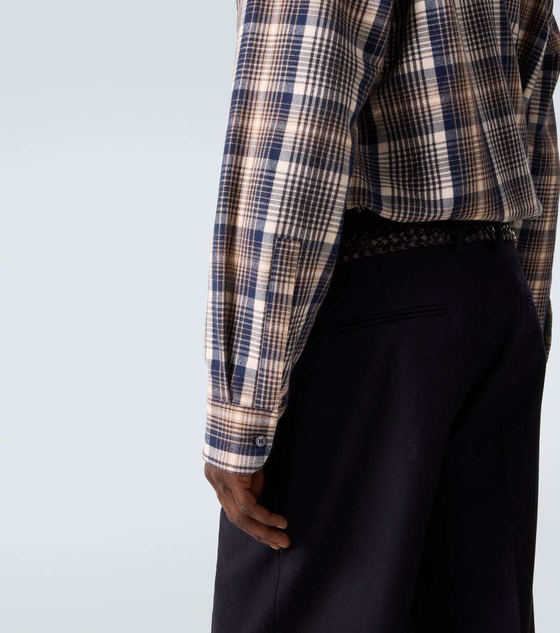 x Aaron Levine View checked cotton shirt | Studio Nicholson