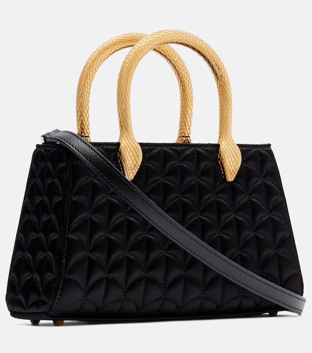 Serpentine Duette satin top-handle bag | Bvlgari