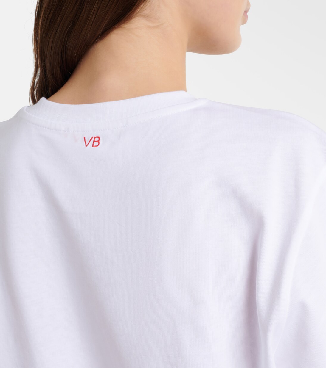 Printed cotton jersey T-shirt | Victoria Beckham
