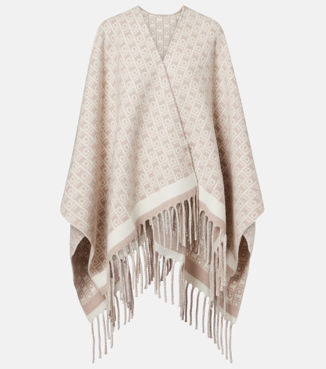 Gancini virgin wool shawl | Ferragamo