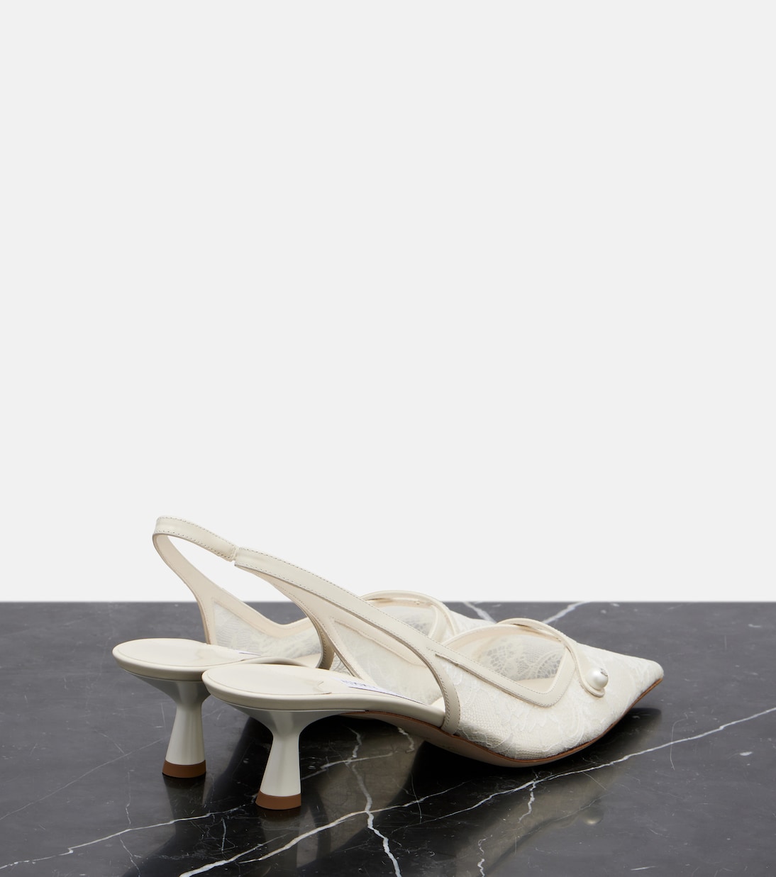 Amita 45 레이스 슬링백 펌프스 | Jimmy Choo