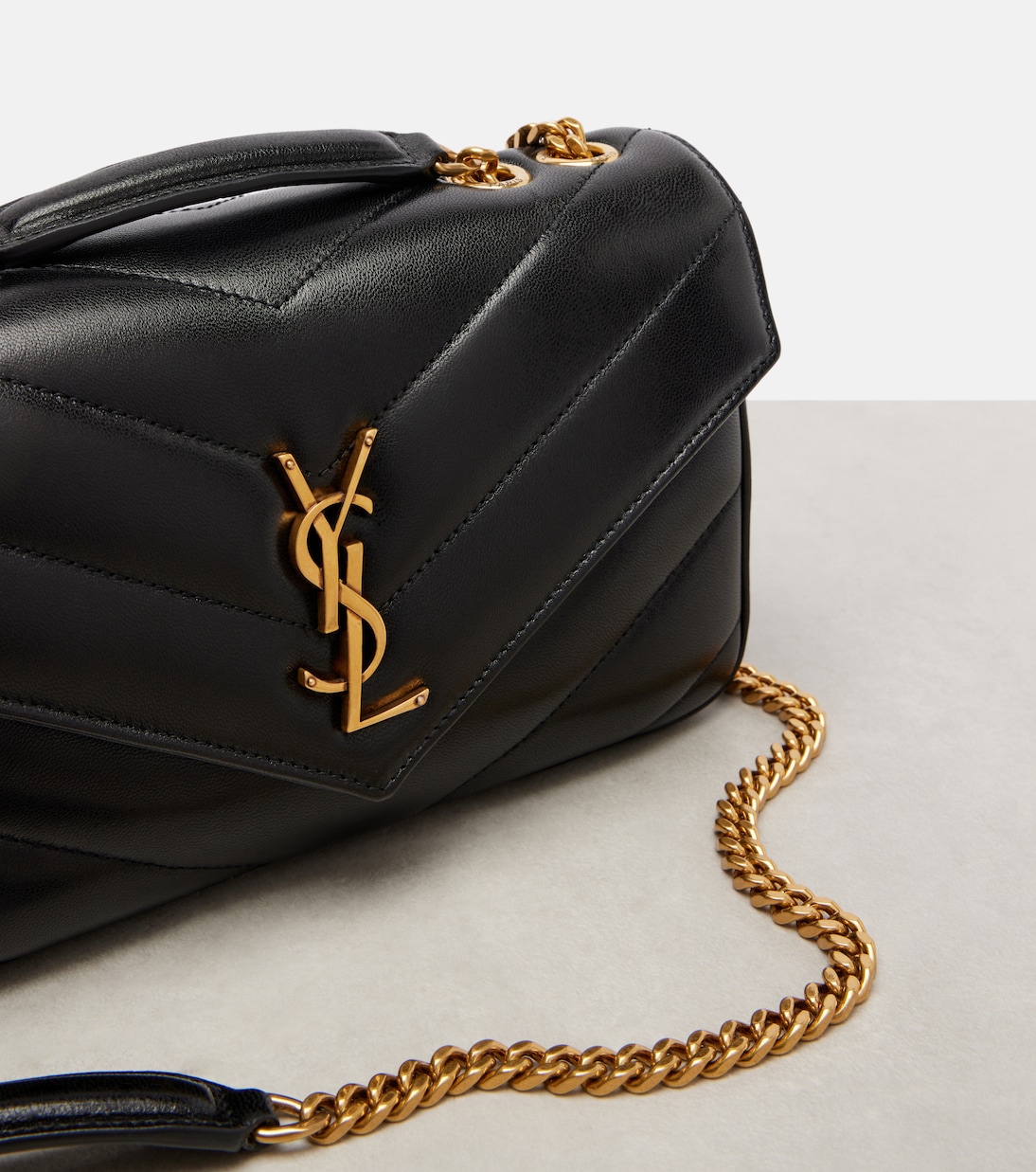 Loulou Small leather shoulder bag | Saint Laurent