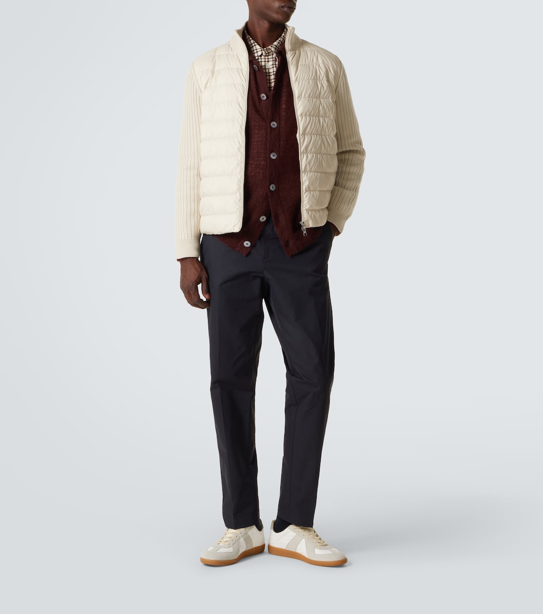 Cotton-blend straight pants | Moncler