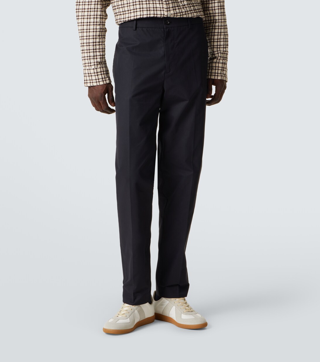Cotton-blend straight pants | Moncler
