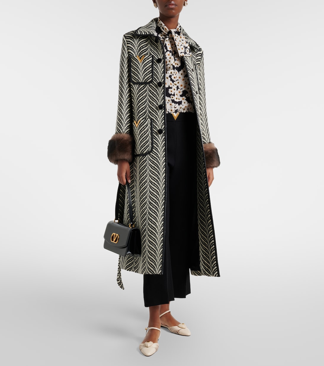 Cœur Royal leather flats | Valentino Garavani