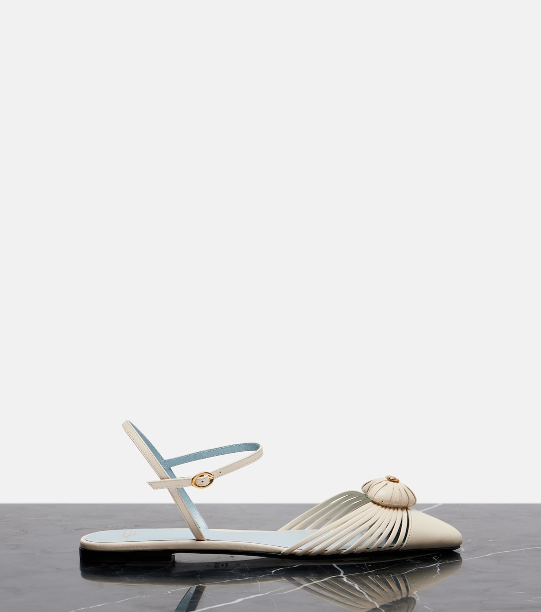 Cœur Royal leather flats | Valentino Garavani